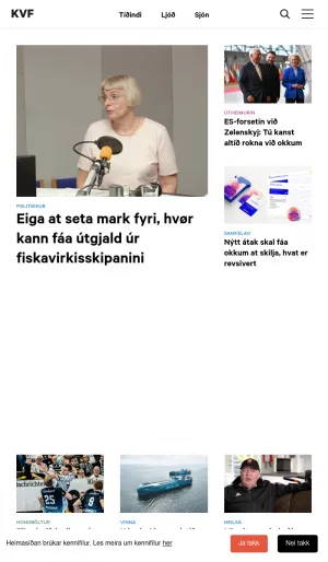 Faroese Public Broadcaster News, Culture and Sports screenshot
