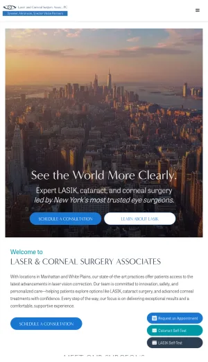 Laser and Corneal Surgery Associates screenshot