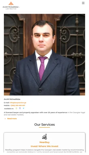 Archil Mchedlidze Law Firm in Tbilisi, Georgia screenshot