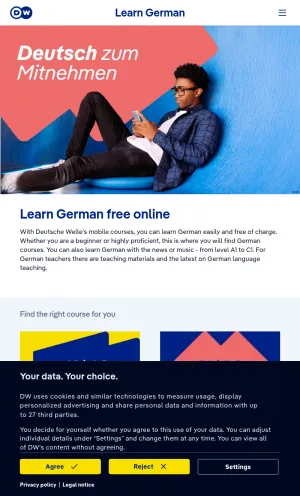 DW Learn German: Free Online German Courses and Practice screenshot
