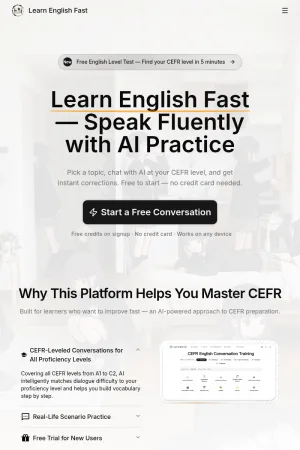 AI English Practice for Speaking, Listening, and Grammar screenshot