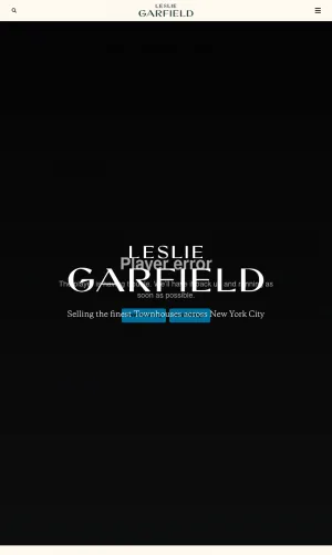 Leslie Garfield New York City Townhouse Real Estate screenshot