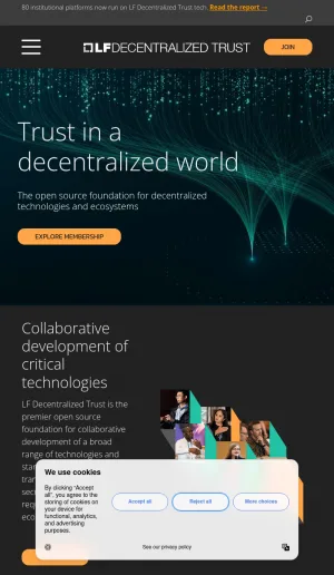 LF Decentralized Trust Foundation screenshot