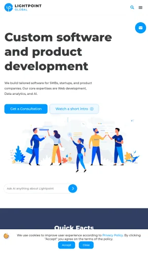 Lightpoint Global Custom Software and Product Development screenshot