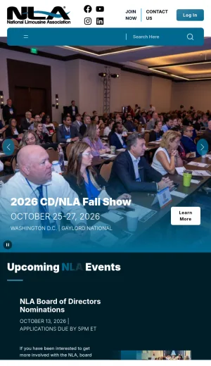 National Limousine Association screenshot