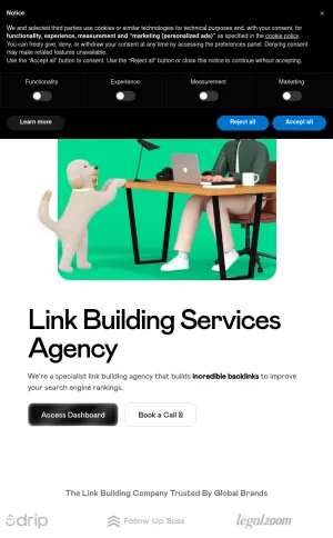 Link Builder Agency for SEO Backlinks screenshot