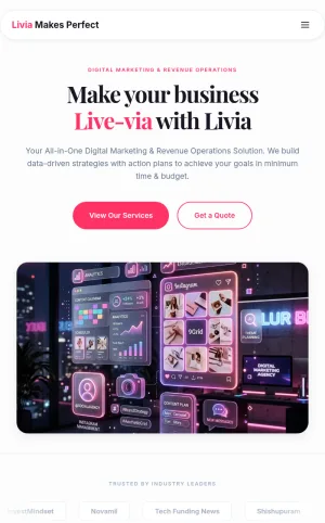 Livia Makes Perfect Digital Marketing and Revenue Operations Agency screenshot