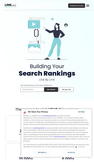 Link Building HQ White Label Backlink Services screenshot