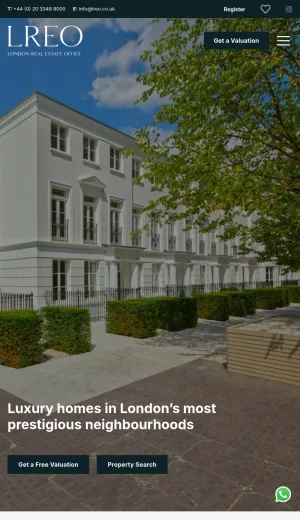 London Real Estate Office Luxury Property Agency screenshot