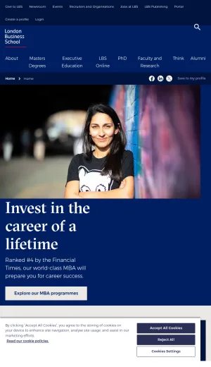 London Business School screenshot