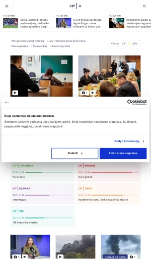 Lithuania Public Broadcaster News, Radio, Television and Live Streams screenshot
