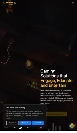 Macrobian Games - Unity and Unreal Game Development Studio screenshot