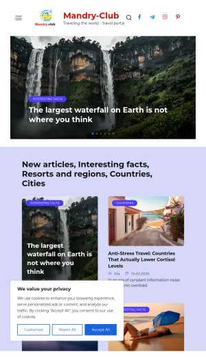 Mandry Club Travel Guides and Booking Portal screenshot