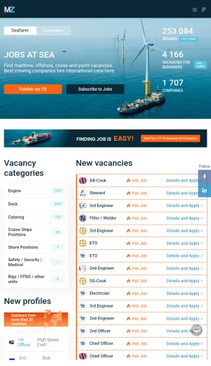 Maritime and Seafarer Jobs Board screenshot