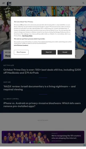 Mashable: Technology, Entertainment, Science, and Digital Culture News screenshot