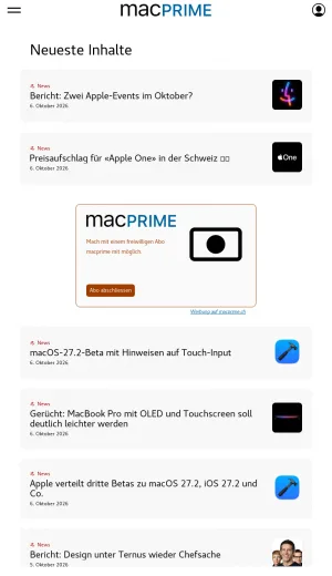 Swiss Apple News, Forum, and Knowledge Base screenshot
