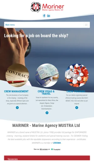 Mariner Marine Crew Management and Ship Manning Agency screenshot