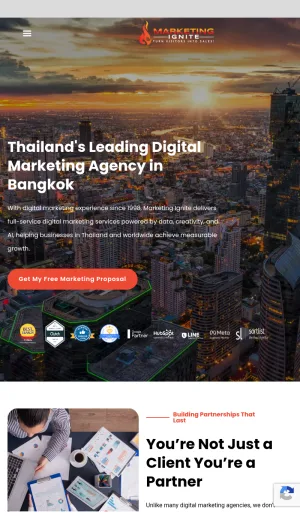 Marketing Ignite Digital Marketing Agency in Bangkok screenshot