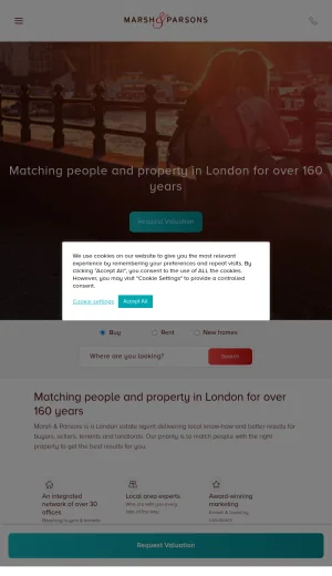 Marsh and Parsons London Estate Agency and Property Management screenshot
