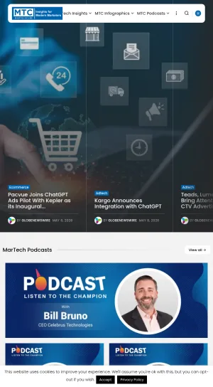 MarTech Cube: Marketing Technology and AI News screenshot