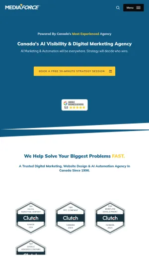 Mediaforce AI Digital Marketing Agency screenshot