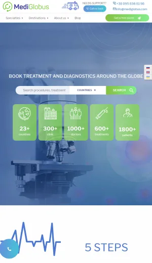 MediGlobus Medical Travel for Treatment and Diagnostics Abroad screenshot