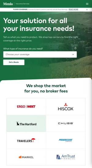 Menlo Insurance Services screenshot