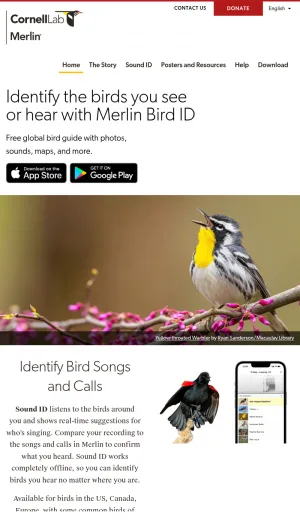 Merlin Bird ID App for Bird Identification screenshot