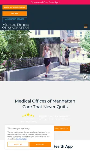 Medical Offices of Manhattan: Primary Care and Specialty Doctors screenshot