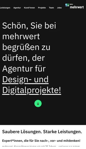 mehrwert Digital Agency for TYPO3 Web Development and Design screenshot