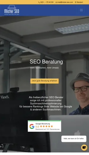 Mister SEO - SEO Consulting and Training in Cologne screenshot