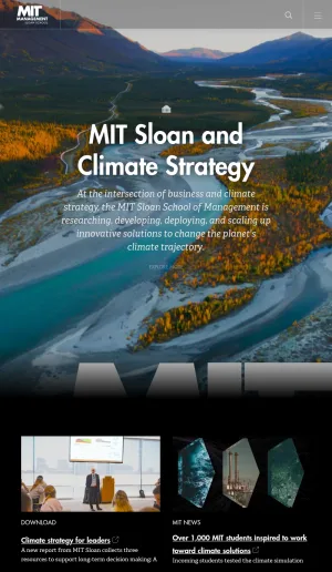 MIT Sloan School of Management screenshot