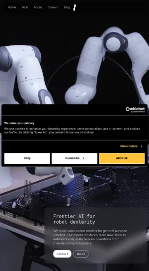 Mimic Robotics for Industrial Dexterous Automation screenshot