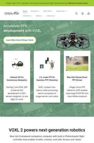 ModalAI Autonomous Drone and Robotics Systems screenshot