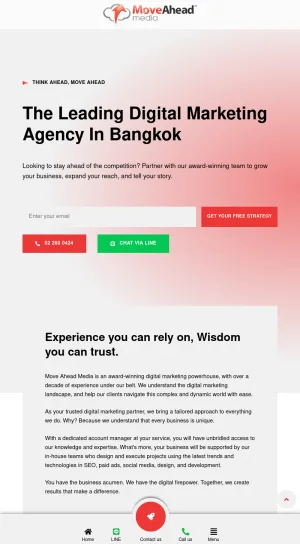 Move Ahead Media - Digital Marketing Agency in Bangkok screenshot