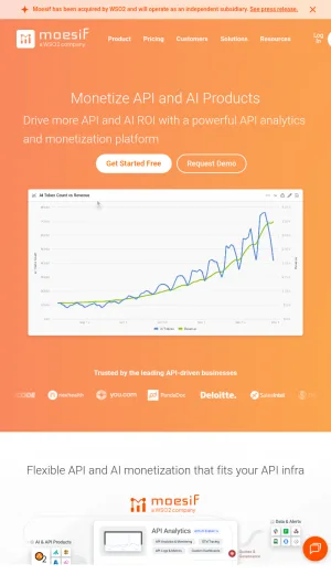 Moesif API and AI Analytics Platform screenshot