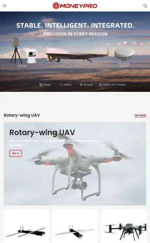 MoneyPro UAV Systems and Drone Payload Solutions screenshot