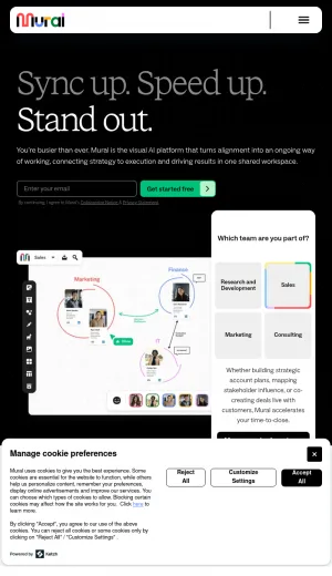 Mural AI Visual Workspace for Team Collaboration screenshot