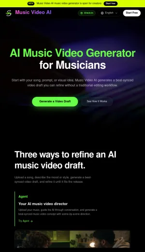 Music Video AI Generator for Beat Synced Visuals screenshot