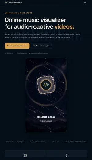 Music Visualizer Studio for Audio Reactive Videos screenshot