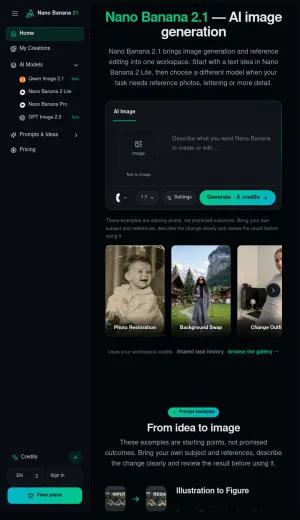 Nano Banana 21 AI Image Generator and Editor screenshot