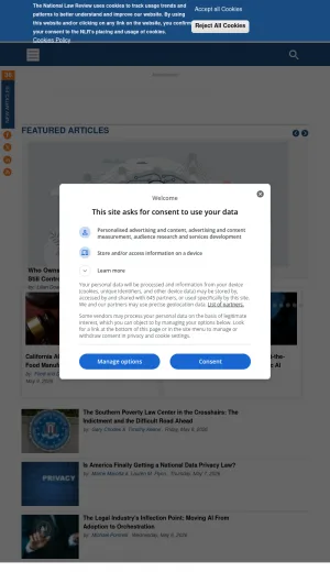The National Law Review screenshot