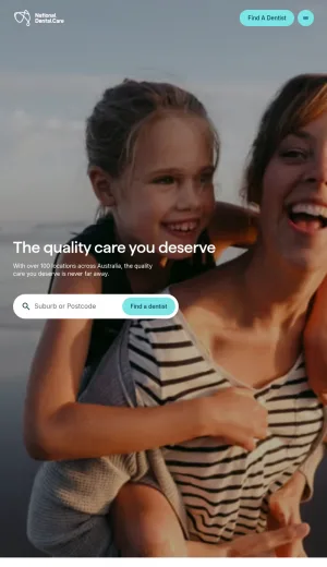 National Dental Care Australia screenshot