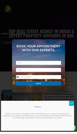 New Heights Real Estate Dubai Brokerage and Property Advisory screenshot