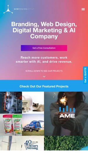 New Design Group - Branding, Web Design, and AI Consulting screenshot