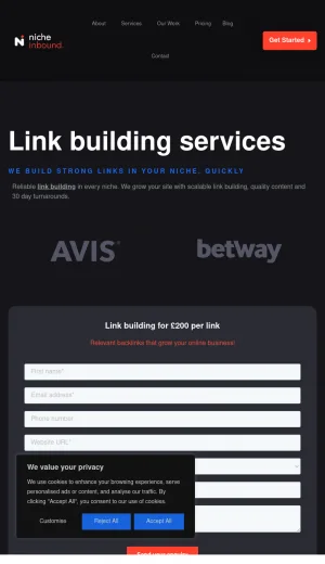 NI Link Building Agency for SEO Backlinks and Digital PR screenshot