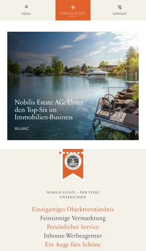 Nobilis Estate AG Luxury Property Sales and Rentals screenshot