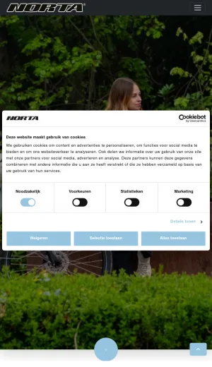 Norta Belgian E-bike Specialist and Bicycle Manufacturer screenshot