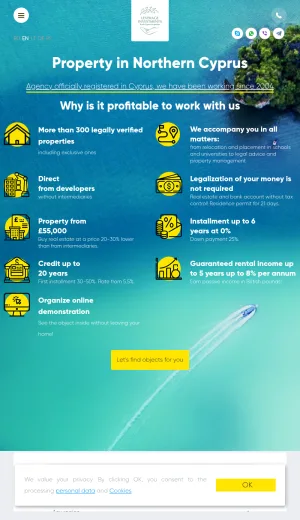 Northern Cyprus Property Sales and Investment Agency screenshot