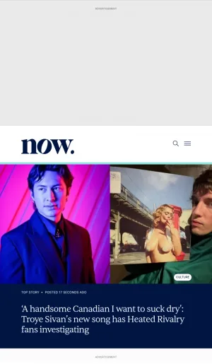 Now Toronto News and Culture Magazine screenshot